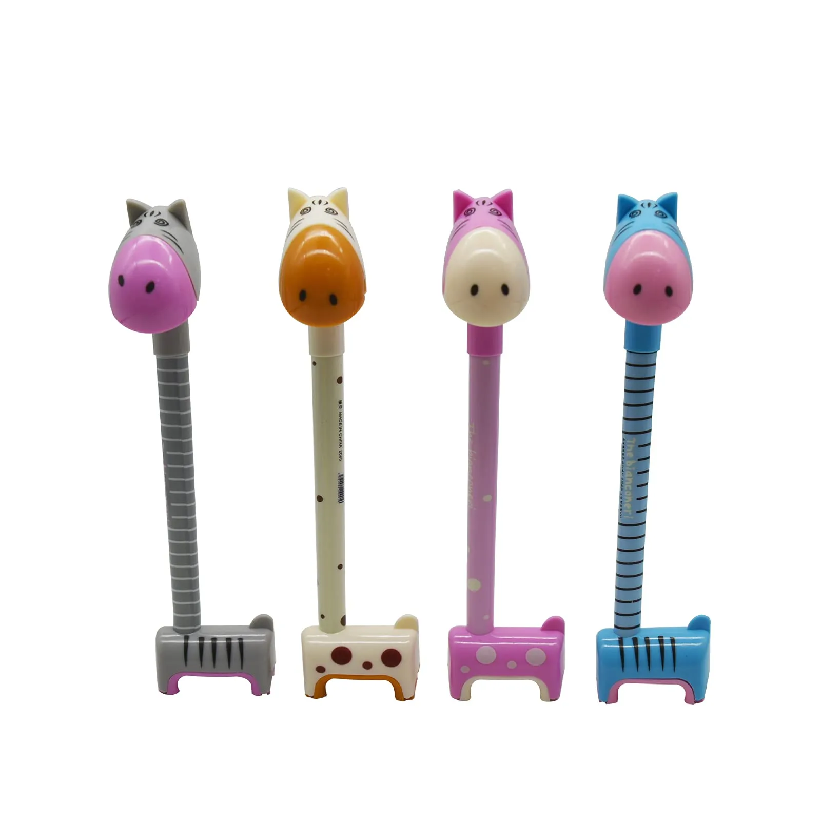 horse shaped ballpoint pen giraffa donkey signature pens cute cartoon animal pen blue ink creative pedestal design for student school boys