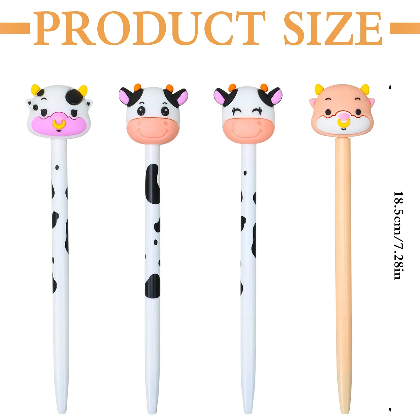 cute cow gel ink pen cartoon animal pens 0 5mm milk cow pen novelty ballpoint pen black gel ink pen for cow lovers office school back to classroom supplies