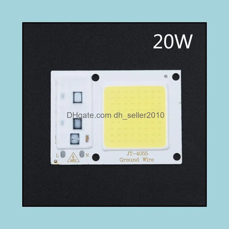 220v LEDs Floodlights COB Chip 20W 30W 50W Input Integrated Smart IC Drive Cool