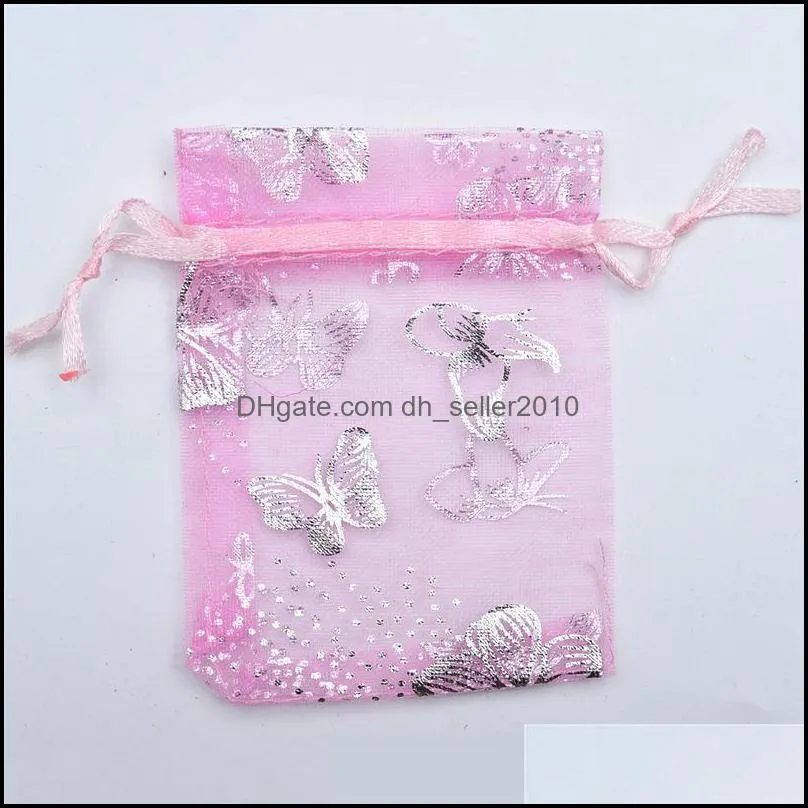 Butterfly Organza Pouches Jewelry Favor Bags Wedding Candy Party Packaging Bags 2874 Q2