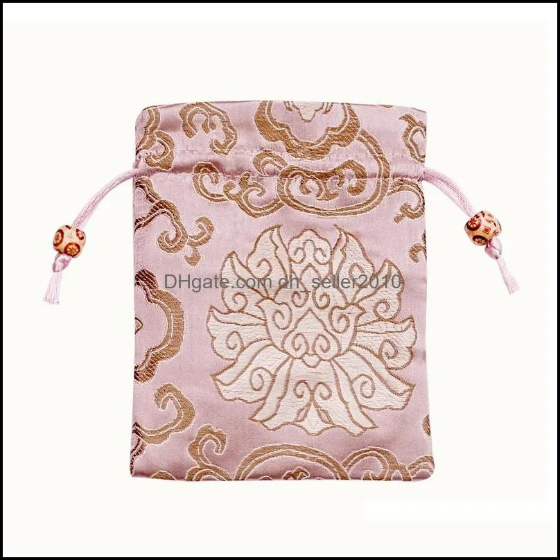 Damask creative pouches jewelry pouch silk drawsting bags chinese style jewelry bags Bracelet Bag