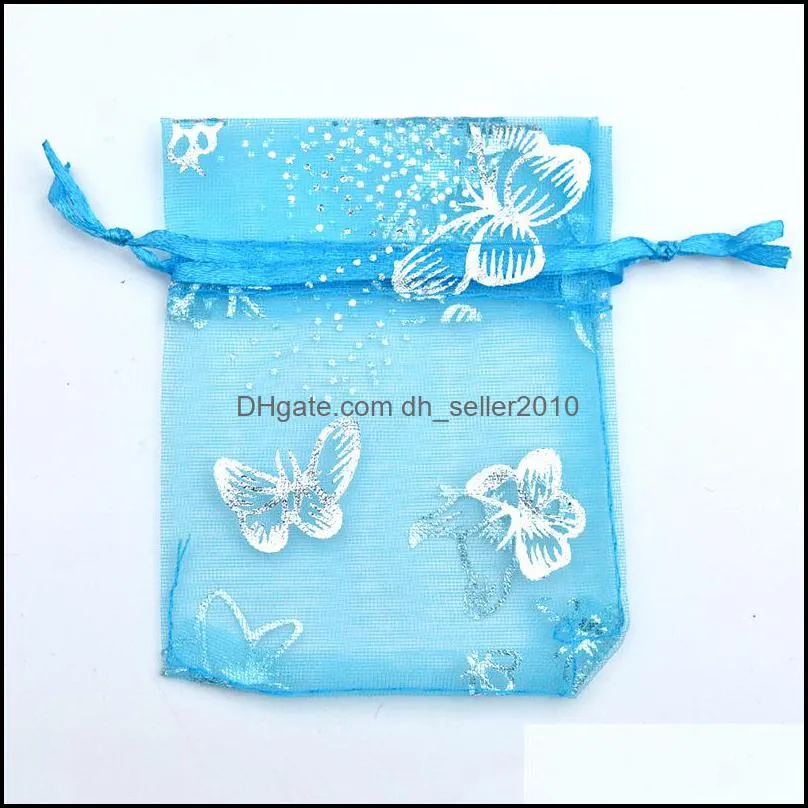 Butterfly Organza Pouches Jewelry Favor Bags Wedding Candy Party Packaging Bags 2874 Q2