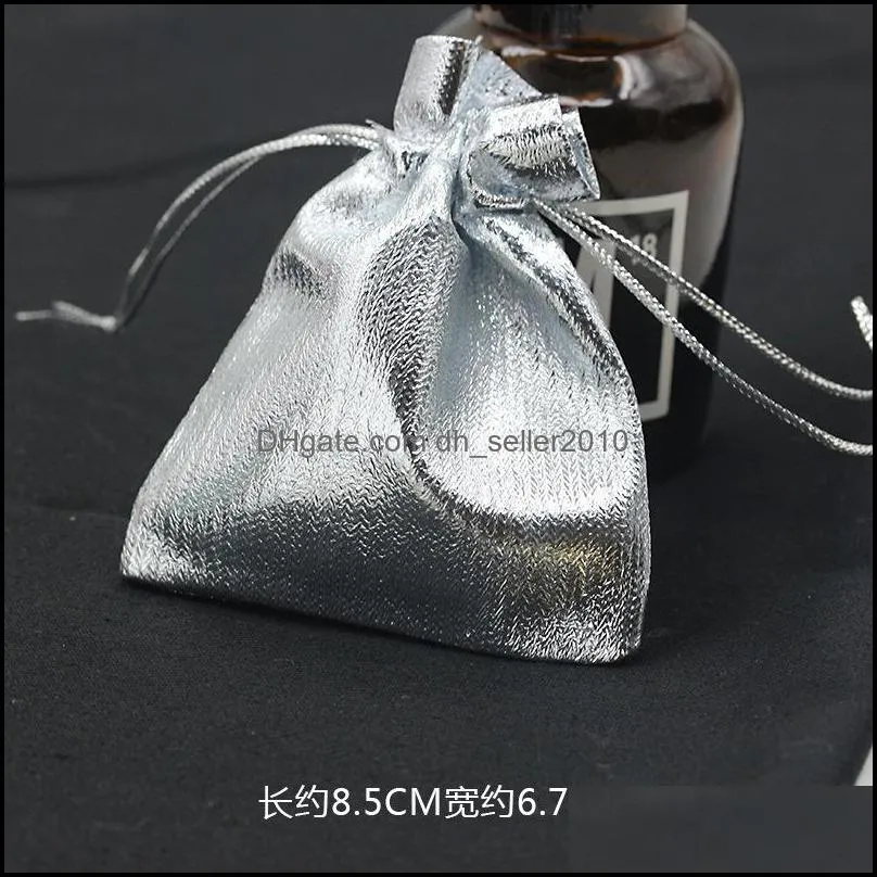 100 Silver Plated Gauze Jewelry Bags 7x9 cm 9x12cm 11x16cm 13x18cmJewelry Gift Pouch Bags For Wedding favors