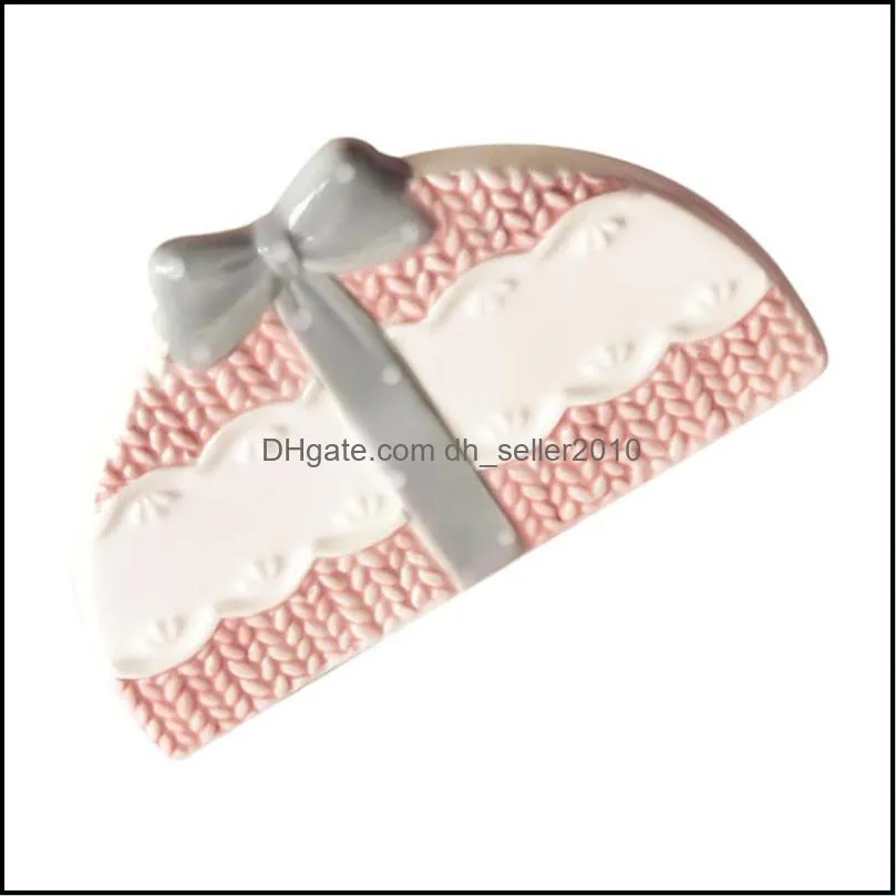 1Pc Exquisite Napkin Holder Ceramic Kitchen