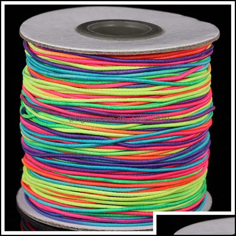 10m/bag 1mm Round Elastic Cord Beading Stretch Thread/String/Rope for Necklace Bracelet Jewelry Making Supply 1527 V2