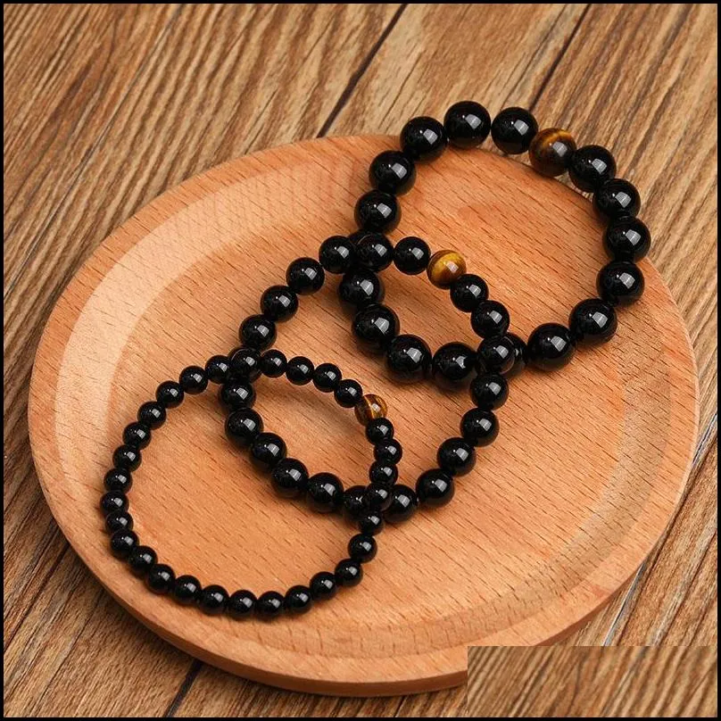 tiger eye malachite onyx beads bracelet for men women adjustable 6mm 8mm 10mm lava stone black beads yoga bracelet jewelry