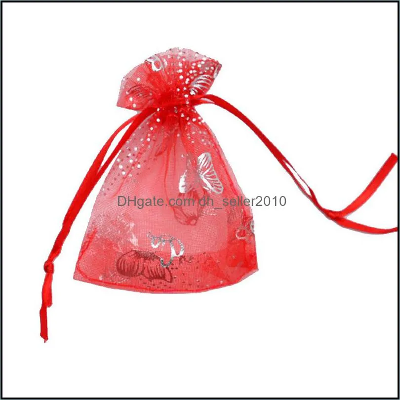 Butterfly Organza Pouches Jewelry Favor Bags Wedding Candy Party Packaging Bags 2874 Q2