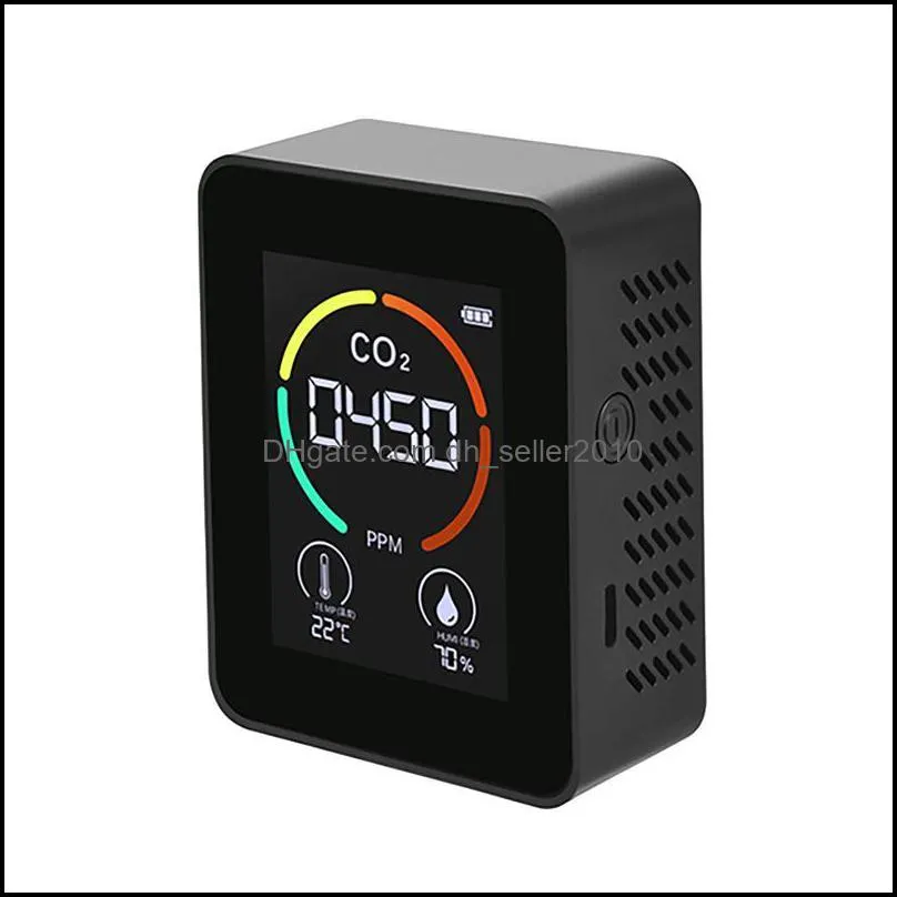 Carbon Dioxide Air Quality Monitor TVOC FormaldehConcentration Detector With Digital Display