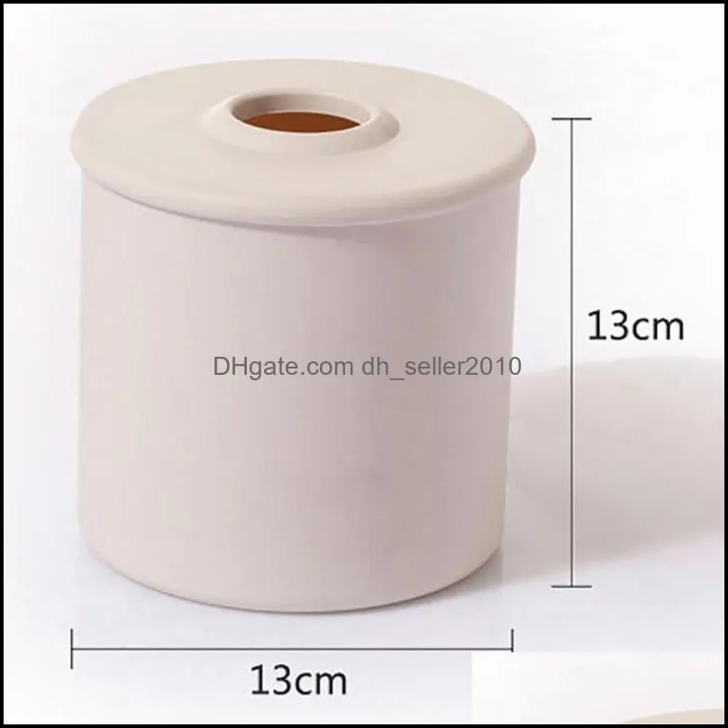 Box Practical Round Exquisite Roll Paper Case For Packing