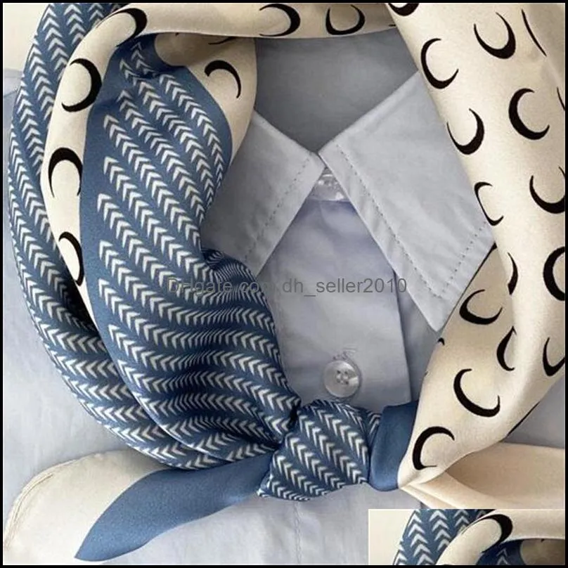 beautiful print luxury bag strap headbands women silk fashion head scarf headwear square scarves bag accessories 64 u2