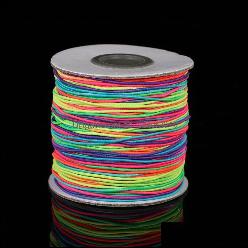 10m/bag 1mm Round Elastic Cord Beading Stretch Thread/String/Rope for Necklace Bracelet Jewelry Making Supply 1527 V2