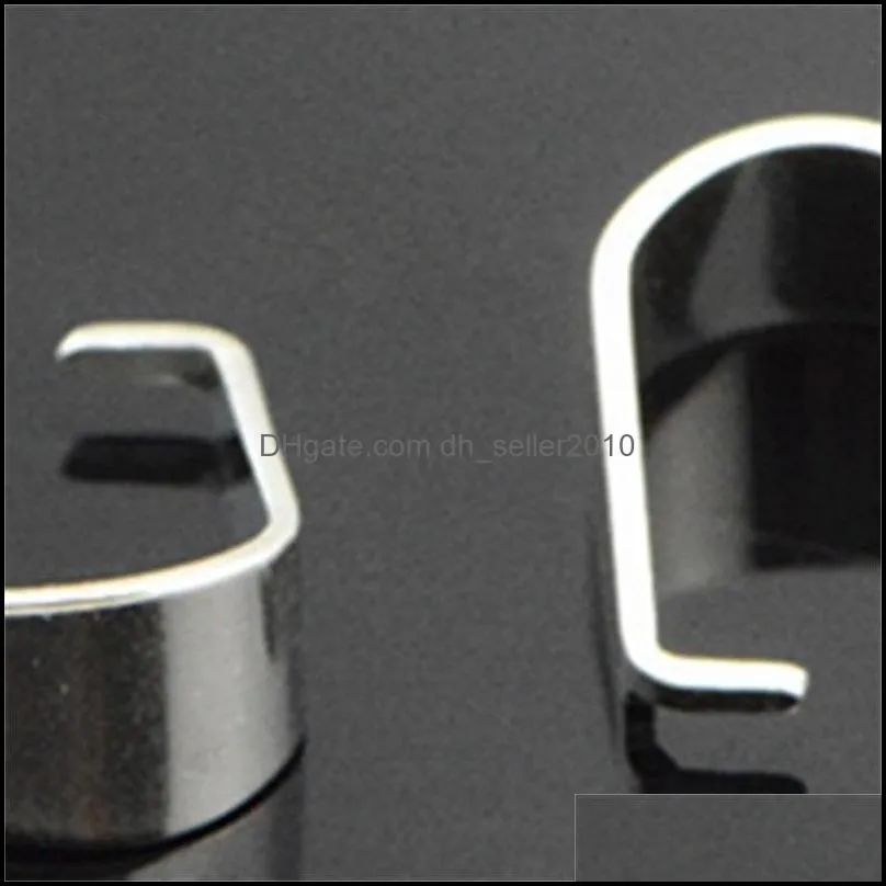 1000pcs Strong 316L Silver Stainless Steel Pendant Pinch Clip Clasp & Hooks Bail Connector DIY jewelry finding 1101 Q2