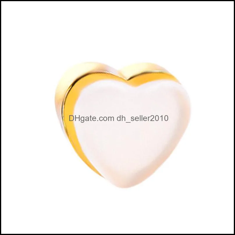 50pcs/bag Heart Silicone Earplugs Stud Earring Backs Support Plug Earrings Jewelry Accessories 1196 B3