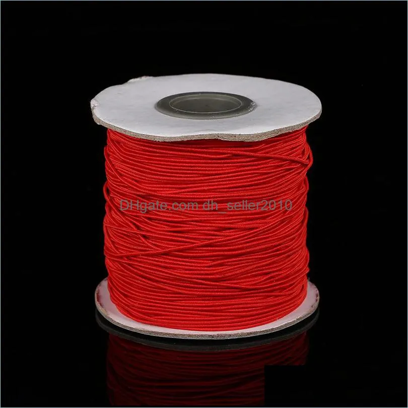 10m/bag 1mm Round Elastic Cord Beading Stretch Thread/String/Rope for Necklace Bracelet Jewelry Making Supply 1527 V2