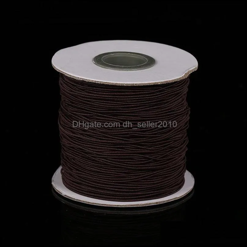 10m/bag 1mm Round Elastic Cord Beading Stretch Thread/String/Rope for Necklace Bracelet Jewelry Making Supply 1527 V2