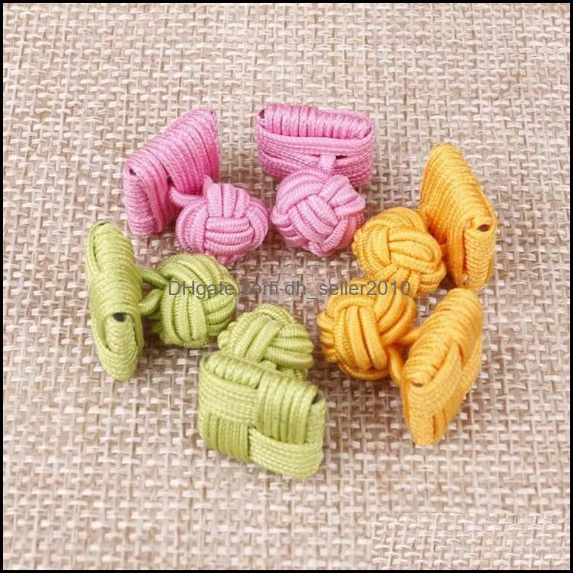 Chinese Knot Clasps Weave Color Matching Thread Buckle DIY Fashion Shirt Characteristic 5fk Q2