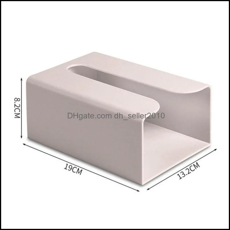 Self-Adhesive Facial Box Wall-Mounted Baby Wipes Paper Storage Kitchen Bathroom Napkin Towel Holder Dispenser