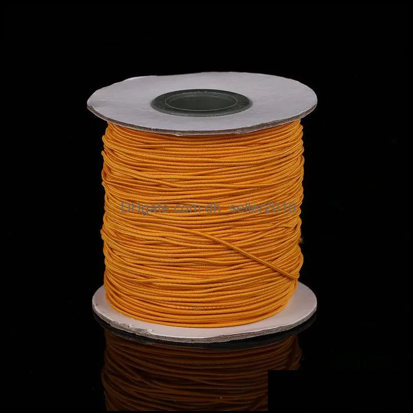 10m/bag 1mm Round Elastic Cord Beading Stretch Thread/String/Rope for Necklace Bracelet Jewelry Making Supply 1527 V2