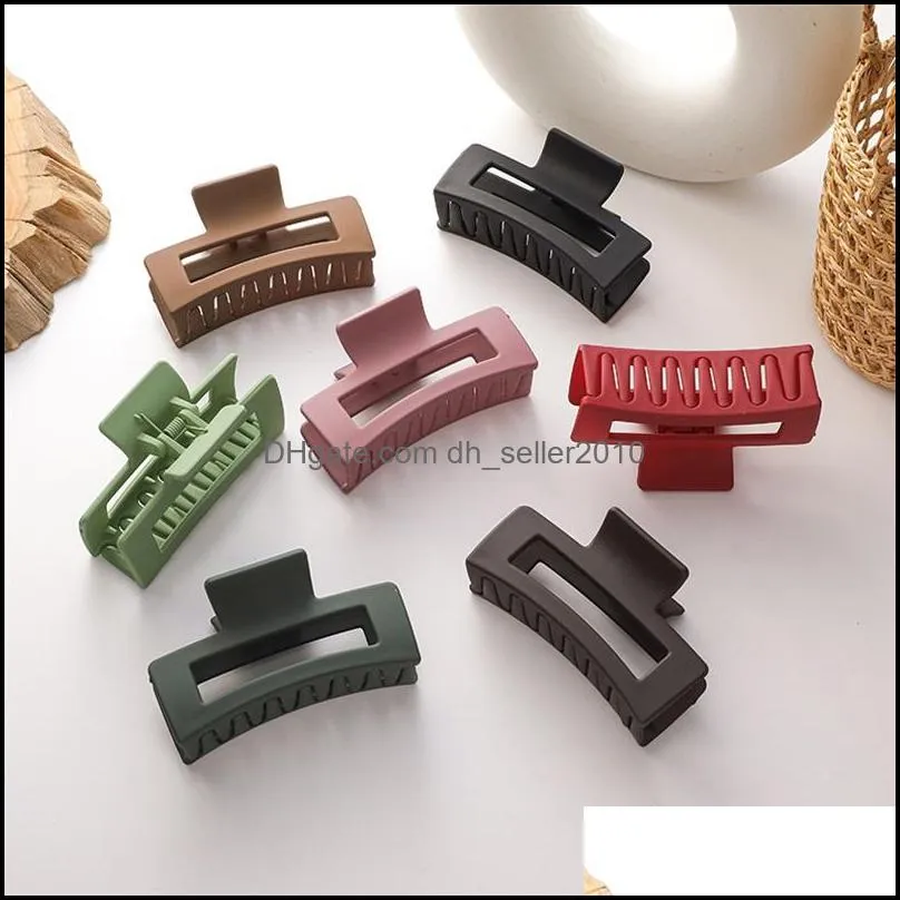 acrylic hair clips women girl shower curl versatile square large hairpins simple solid color fashion hairgrip jewelry accessories 1 45ms