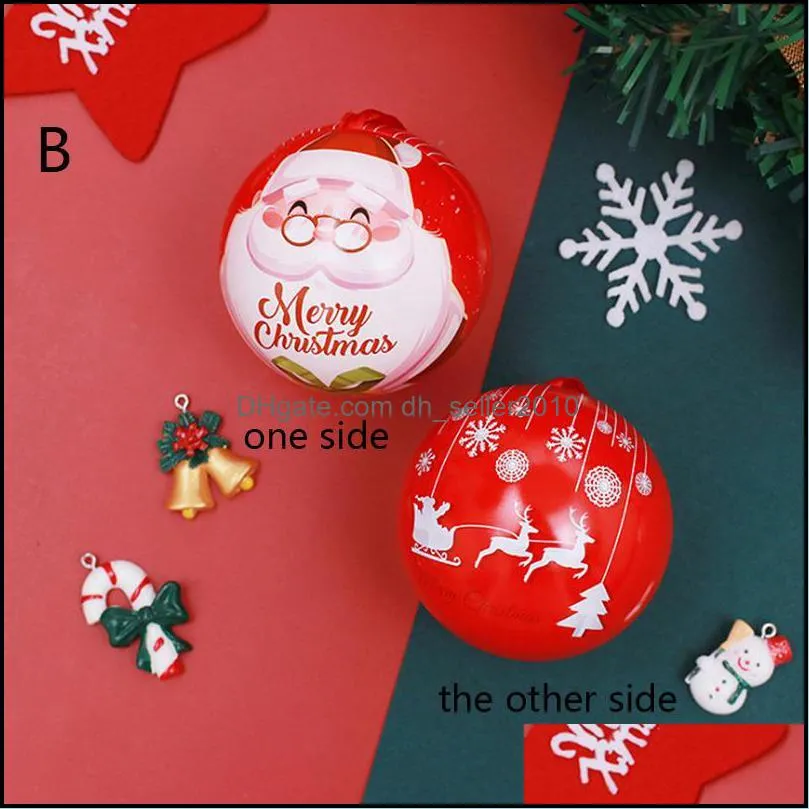 Cm Christmas Tree Decor Ball Candy Jar Storage Xmas Hanging Balls Ornament Kids GiftParty PartyParty