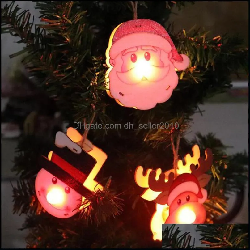 3PCS Christmas Cartoon Pendants For Family Holiday Decorations Hang On The Tree Ornaments