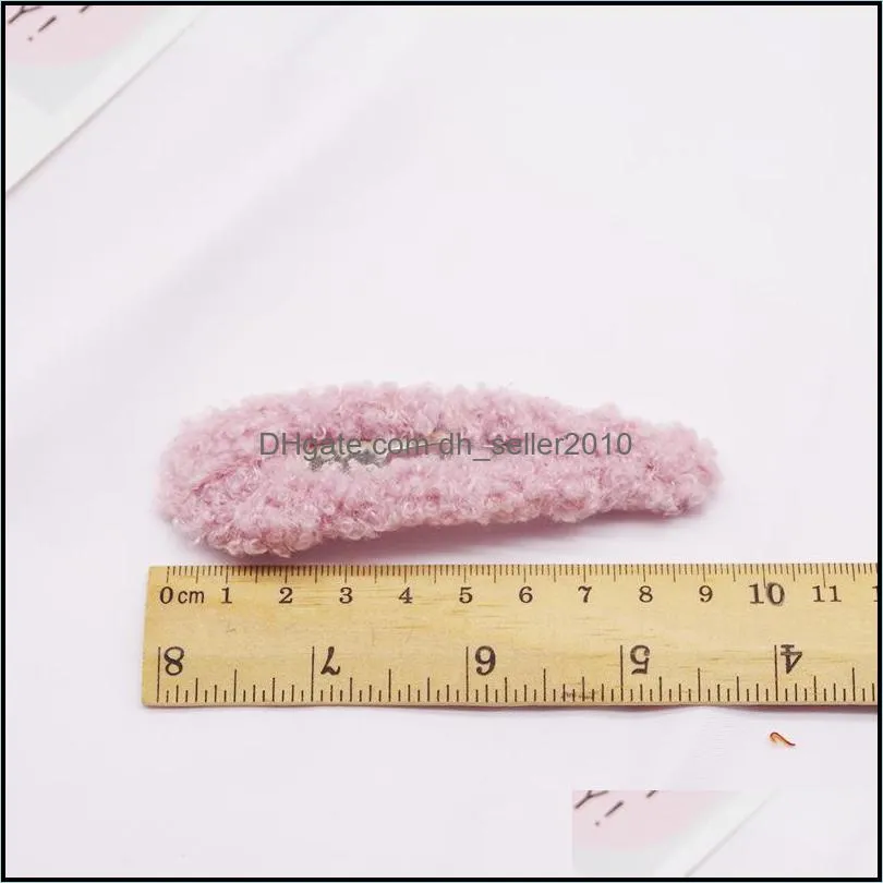 Hair Clips Barrettes New Pattern Plush BB Clip Autumn Winter Colour Lovely Hairpin Korean Version Girl Water Drop Hairpins 1 5mya P2