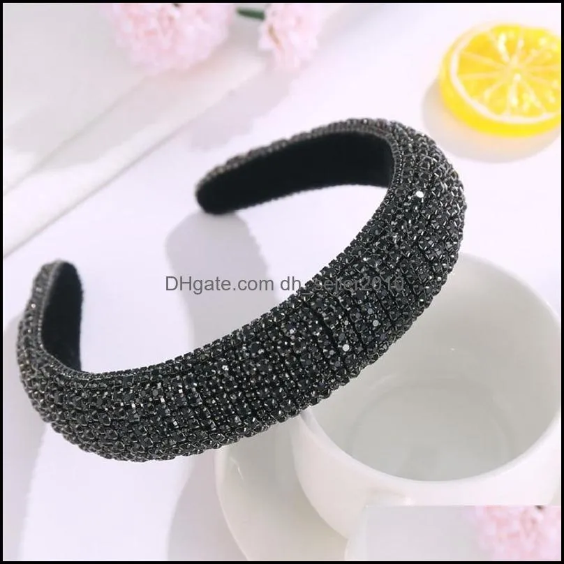 Baroque Headbands Fashion Temperament Personality Accessories Versatile Wide Edge New Pattern Women Bling Hair Bands 28 6hy K2B