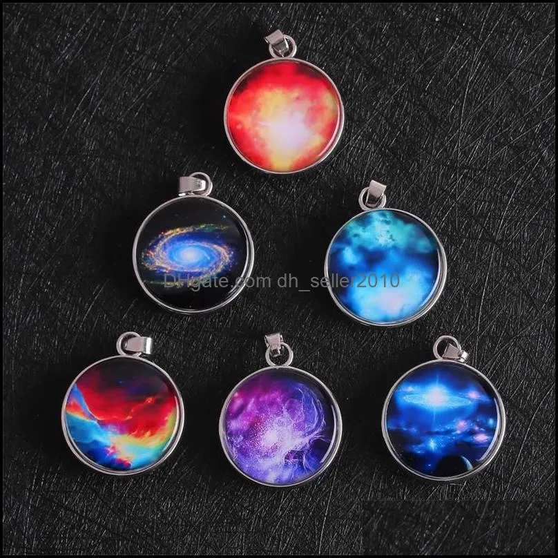 Luminous Dream Gemstone Pendant Charms Time 2.7cm DIY Bracelet Necklaces Charm Jewelry Findings Components For Women 1 5ly Q2