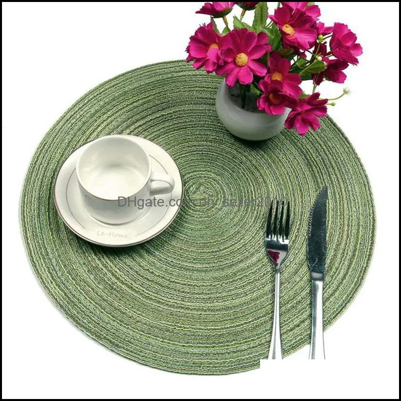 8 Pieces Of Placemats Heat-Resistant Non-Slip Anti-Scald Washable