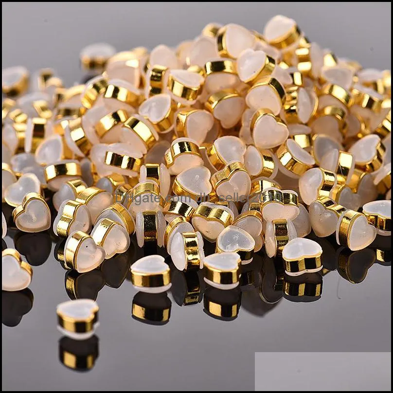 50pcs/bag Heart Silicone Earplugs Stud Earring Backs Support Plug Earrings Jewelry Accessories 1196 B3