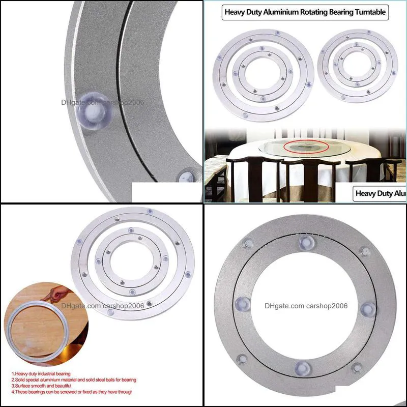 Heavy Duty Aluminium Alloy Rotating Bearing Plate Turntable Round Dining Table For Home Testing Tools