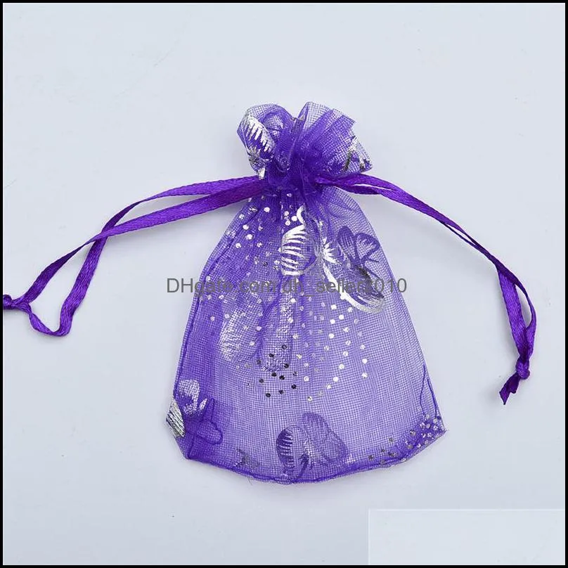 Butterfly Organza Pouches Jewelry Favor Bags Wedding Candy Party Packaging Bags 2874 Q2