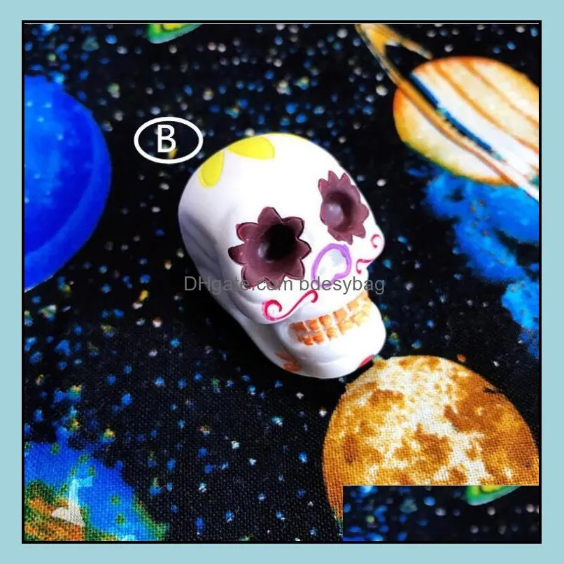 lovers` skeletons ghosts resin accessories diy necklace mobile phone shell material unique style