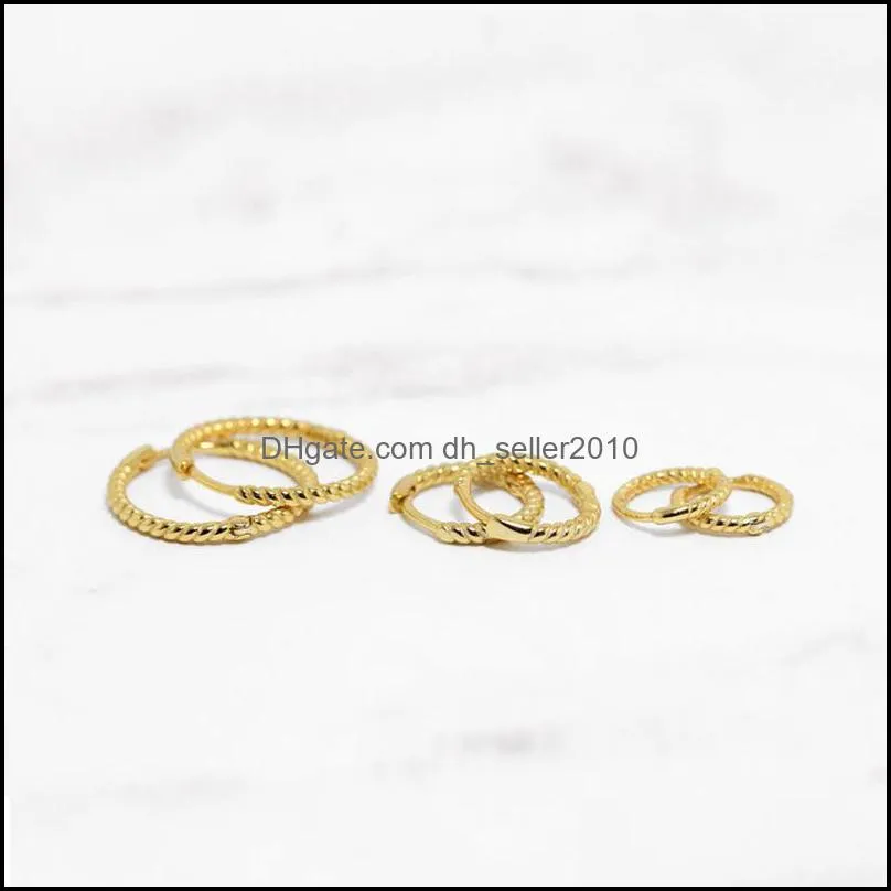 Sterling Silver Circle Round Ear Bone Earrings Stud Earrings for Women Girl Men Party Wedding Fine Earring Jewelry 743 Z2