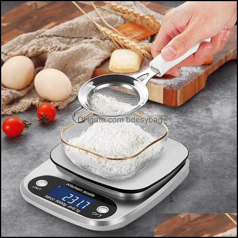 digital kitchen scales high precision mini pocket jewelry food diet accessories 3kg/5kg 4 unit g/oz/ml/fl:oz 210615