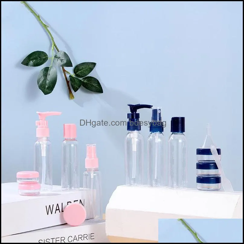 travel package bottles 1 set=8 pieces home of skin care products empty makeup bottled bottles portable small spray high