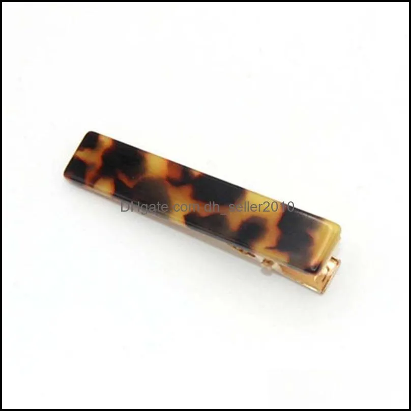Acetic Acid Plate Hair Clip Acrylic Duckbill Clips Lady Leopard Print Fashion Female Pin Accessories 1 2yz J2