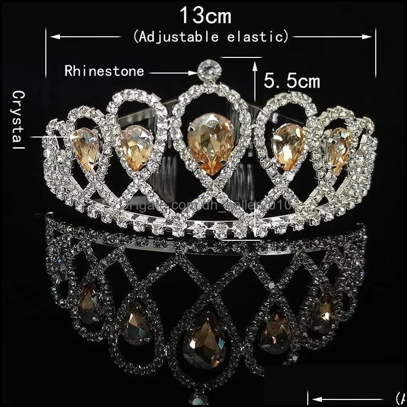 Wedding Crystal Crown For Bride Headpiece Baroque Tiara And Crown Fashion Princess Tiara Rhinestone Hair Accessories Jewelry