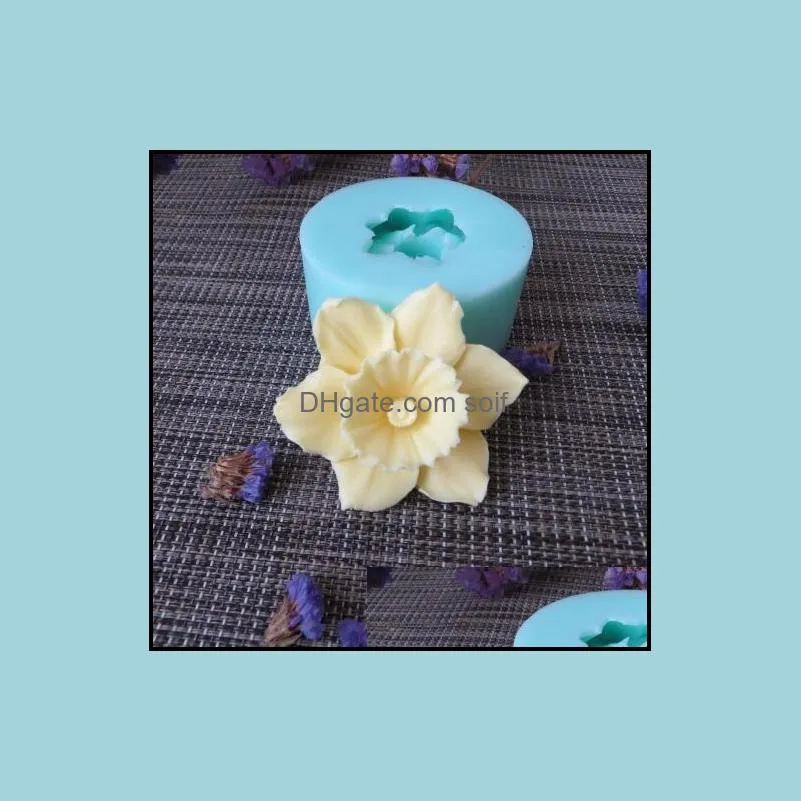 Silica gel 3D molds flowers silicone soap mold flower candle aroma mould making moulds resin clay