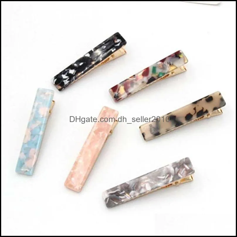 Acetic Acid Plate Hair Clip Acrylic Duckbill Clips Lady Leopard Print Fashion Female Pin Accessories 1 2yz J2