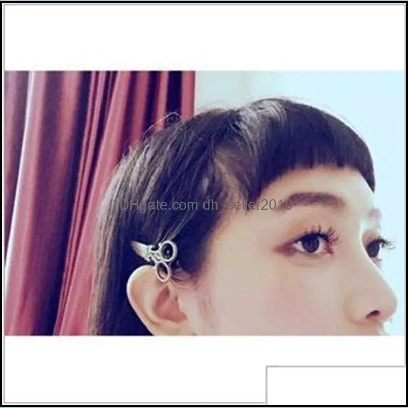 Retro Hairpin Clips Personality Original Fashion Lovely Small Scissors Side Clip Alloy Simple Hair Clips Accessories Woman Gifts