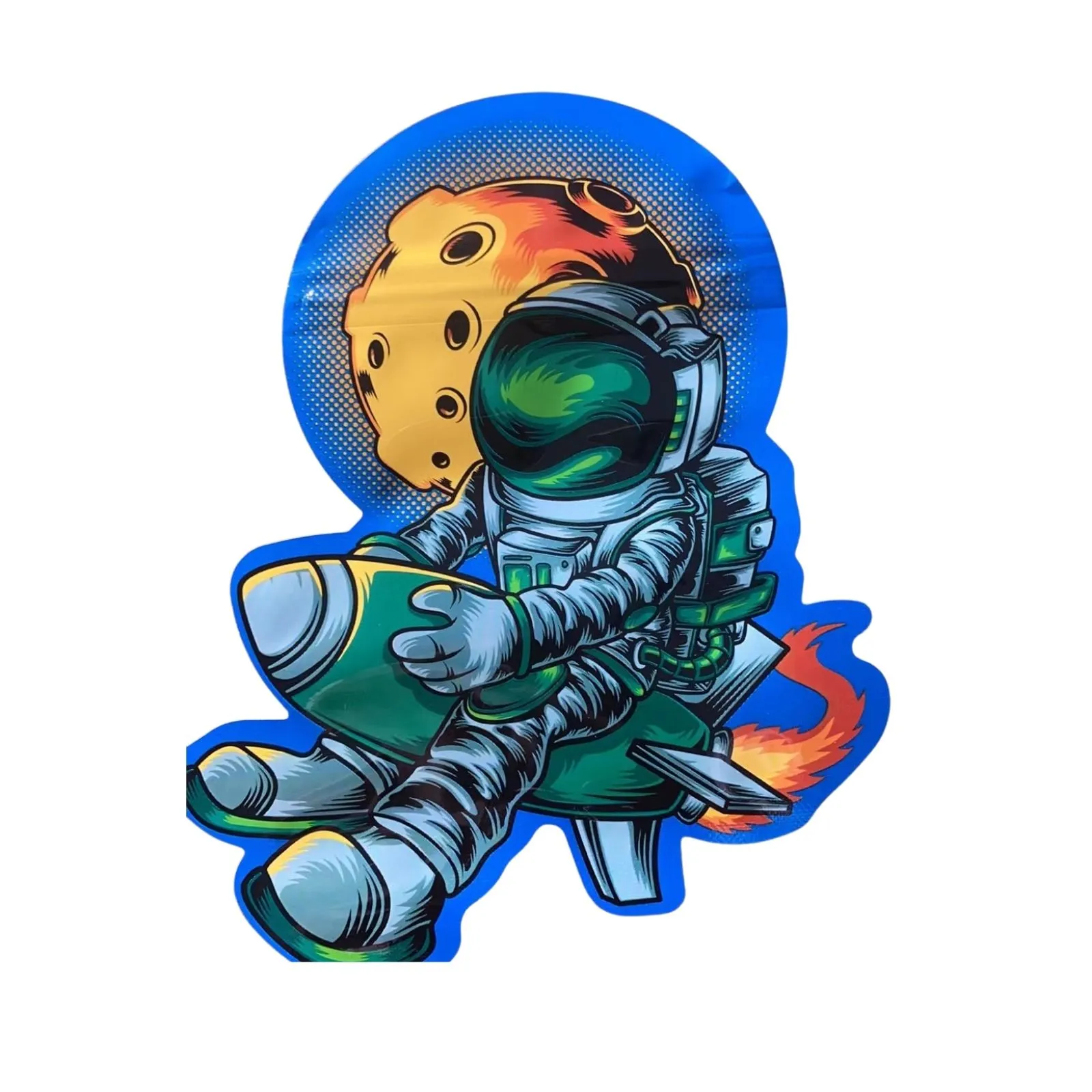 astronaut shaped bag 3 5g dry herb flower smell proof retail package 420 packaging bags edible mylar zipper bubble