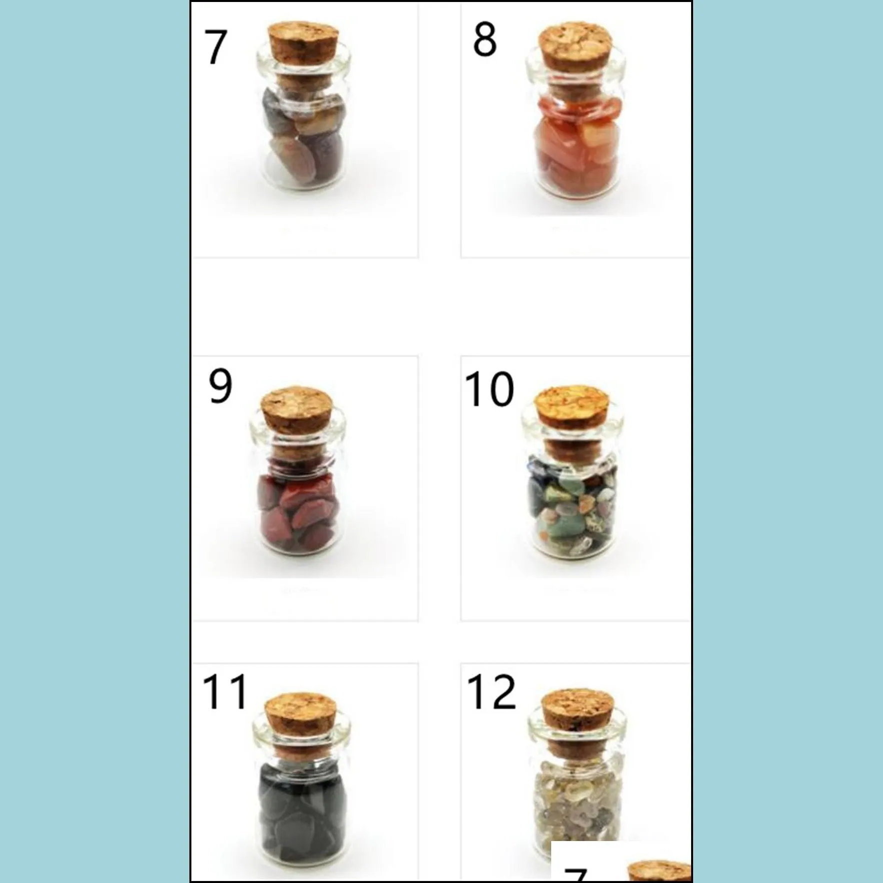 party favor party favor gemstone chips - tumbled healing crystals for witchcraft - these mini crystal spell jars are great beginners