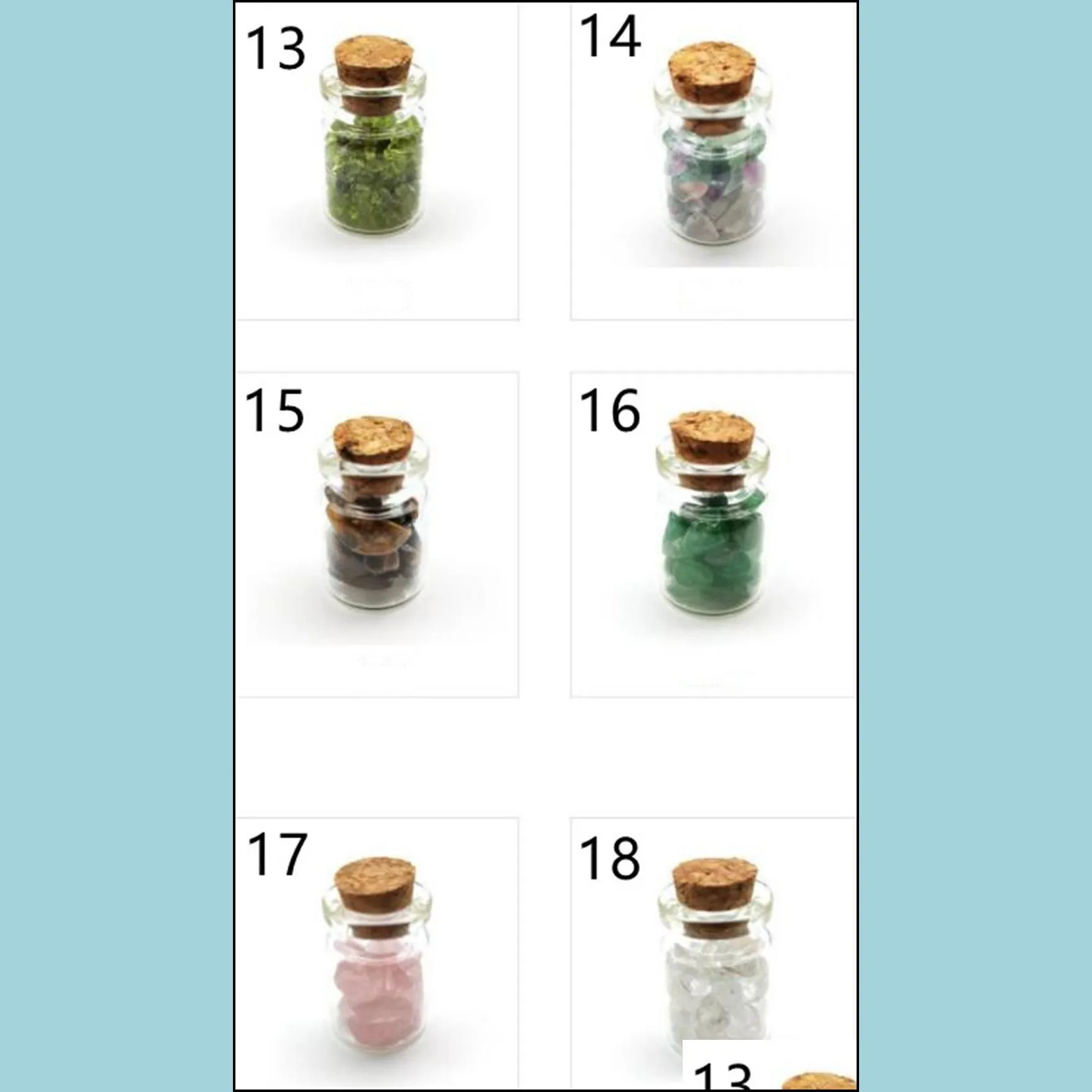 party favor party favor gemstone chips - tumbled healing crystals for witchcraft - these mini crystal spell jars are great beginners