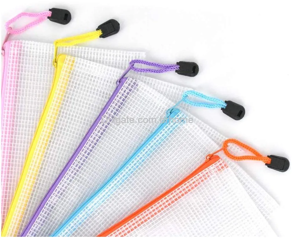 mesh zipper pouch 9 3 x 4 7 small zipper pencil pouches for organizing multipurpose waterproof zipper bags for travel office school home storage