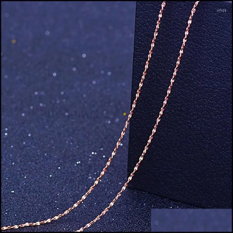 chains 45cm diy necklaces making chain copper wave/snake/box jewelry beads for pendant rose gold accessories