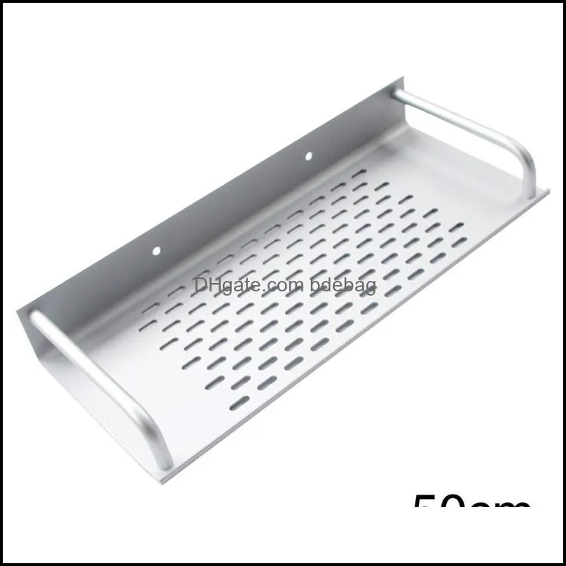 Modern Shampoo Spice Shelf Kitchen Large Capacity Conditioner Space Saving Wall Mounted Draining