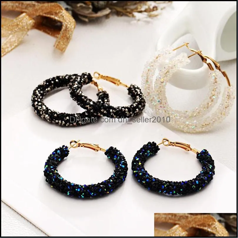 Vintage Hoop Earrings Women Fashion Earring Gold Jewelry 2889 Q2