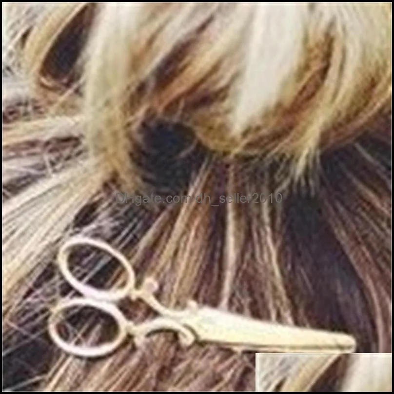 Retro Hairpin Clips Personality Original Fashion Lovely Small Scissors Side Clip Alloy Simple Hair Clips Accessories Woman Gifts