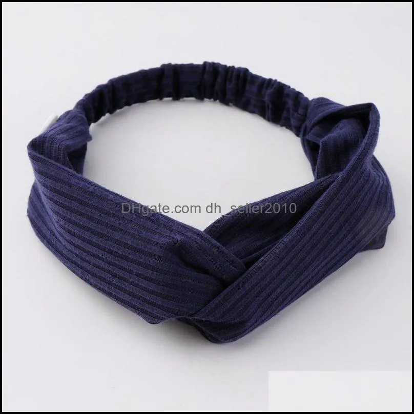 Knitting Headband Polychromatic Overlapping Stretch Autumn And Winter Hair Band Women New Fashion Hairlace Accessories 1 25dx K2B